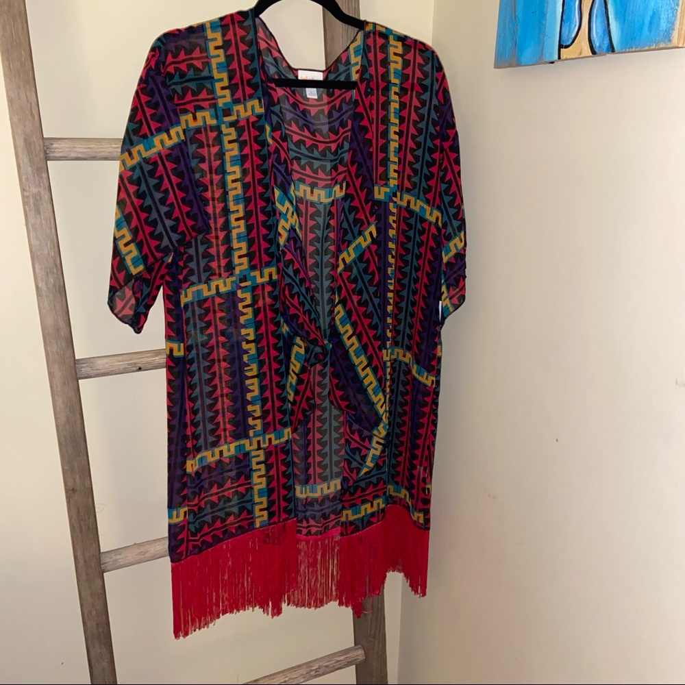 NWT LuLaRoe Monroe Kimono - Pink